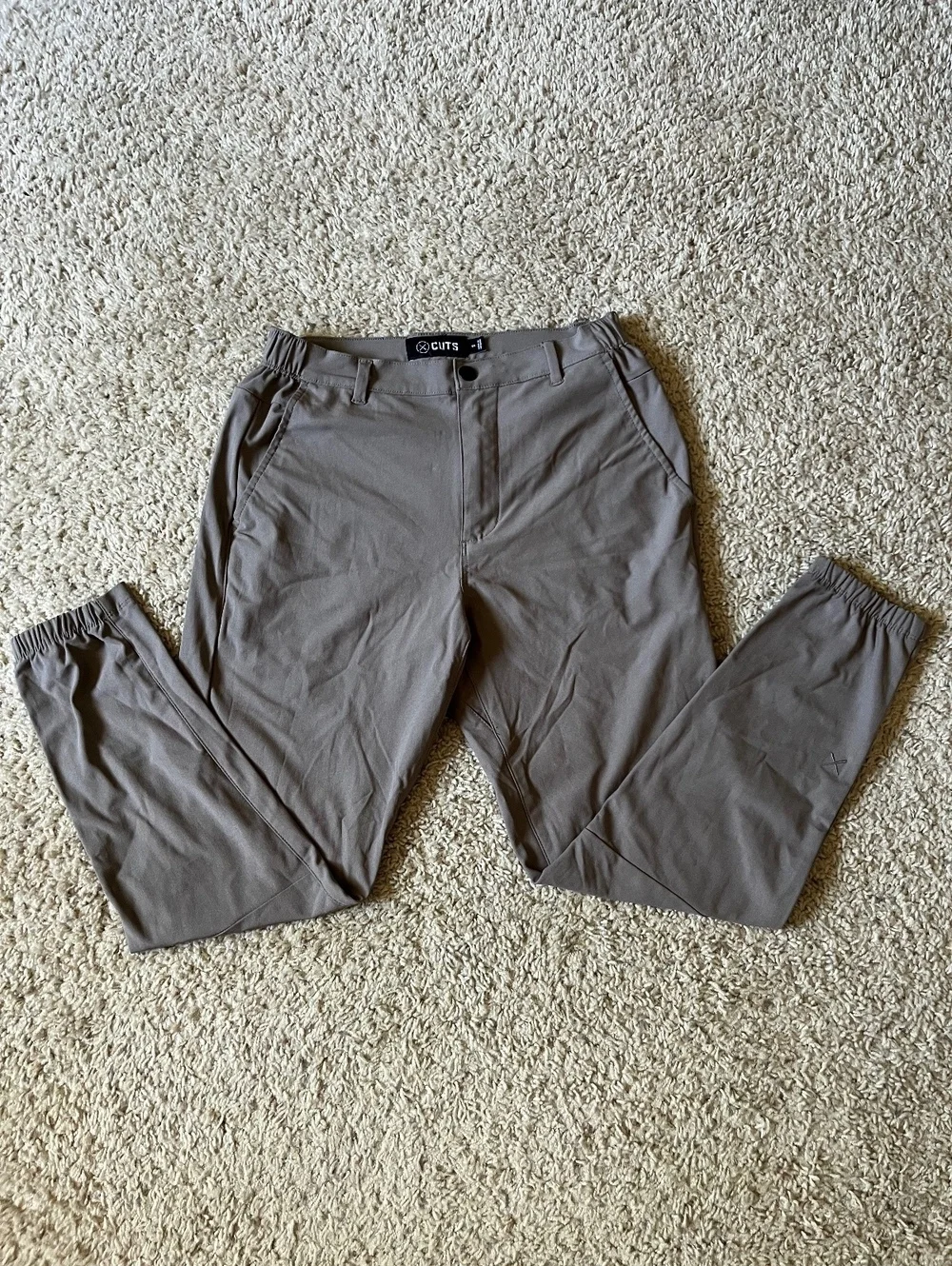 Cuts Brown Jogger Pants Size Small